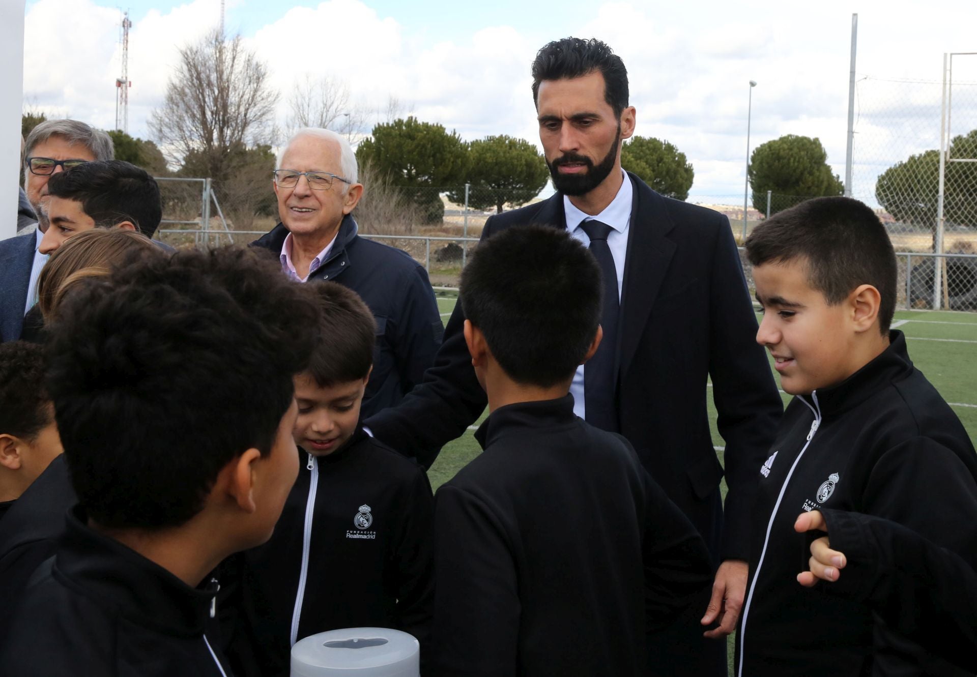 Fotos de la visita de Álvaro Arbeloa a Segovia