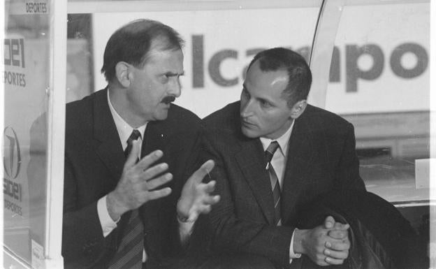 Kresic, con Ángel Fernández en el banquillo del Depor, año 97.