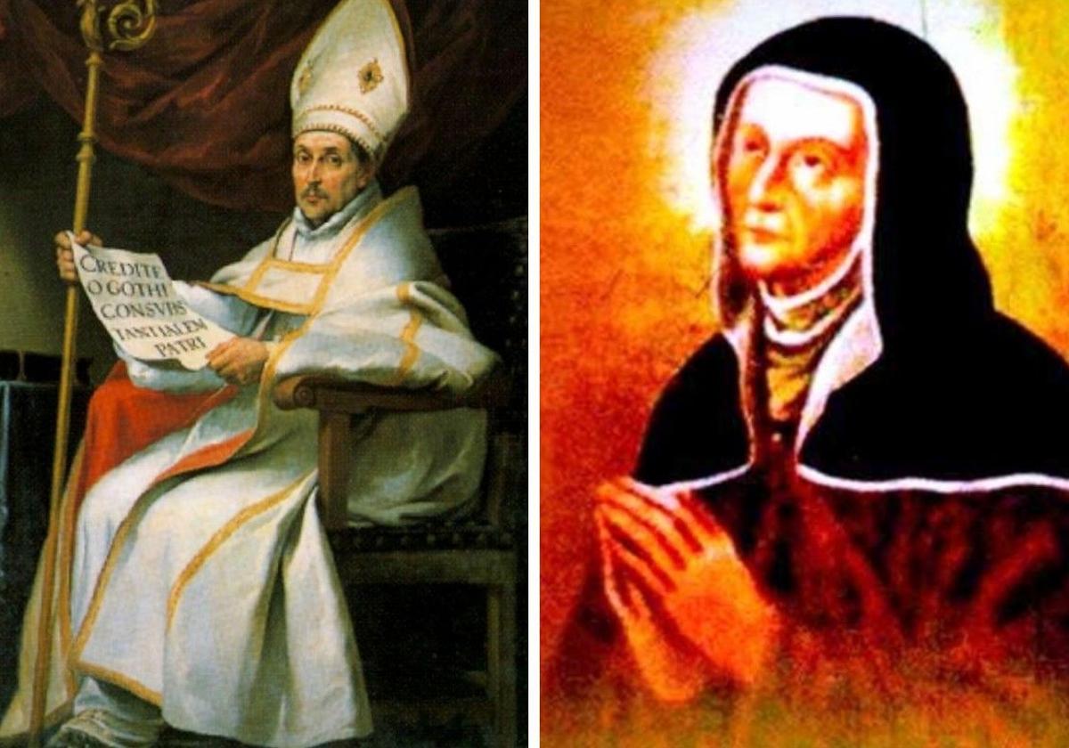 San Leandro de Sevilla y San Antonia de Florencia.