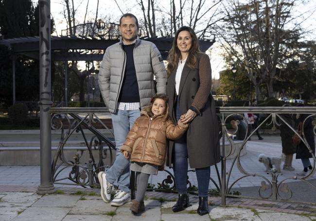 Jorge y Cristina con su hija Valentina