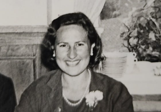 Carmen Jiménez-Alfaro en los años 60.