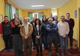 Participantes en la firma del proyecto Conecta Rural.