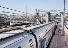 Imagen de archivo de un tren de Ouigo en la estación de tren Valladolid-Campo Grande.