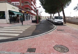 Calle Mallorca, recién abierta al tráfico y reurbanizada durante las obras de remodelación del túnel de Labradores