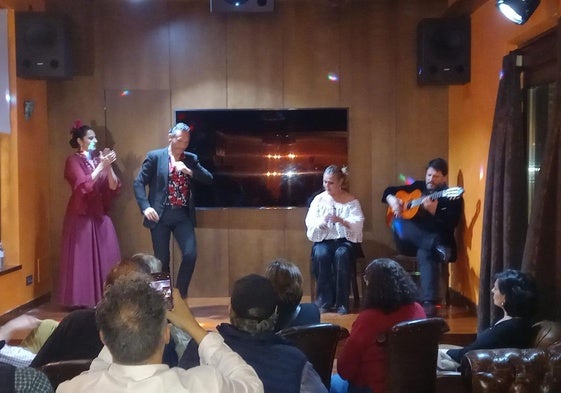 Pilar Astola, Manuel Bellido, Pili Campallo y Juan María Real.