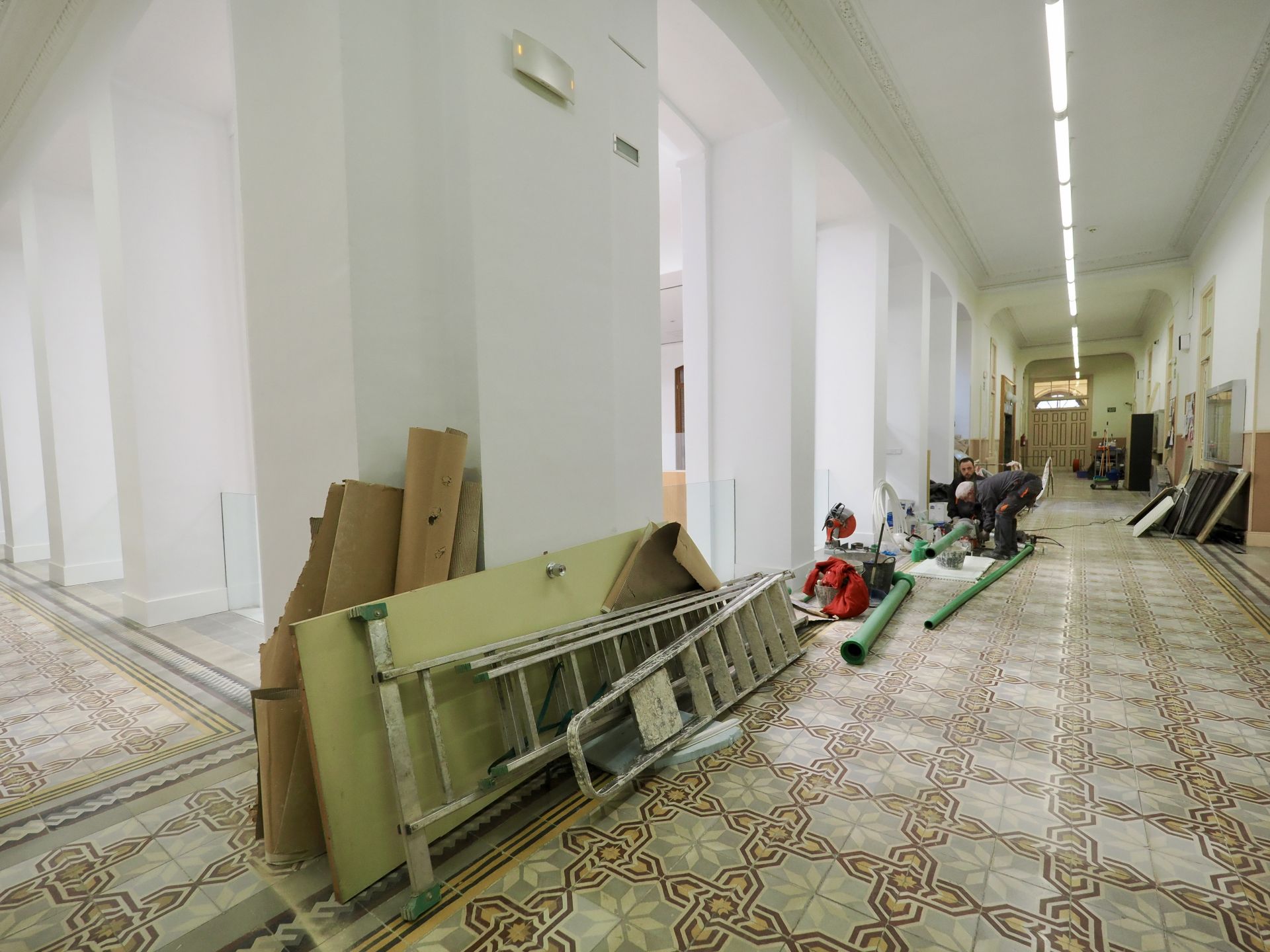 Las imágenes de las obras del ayuntamiento de Valladolid