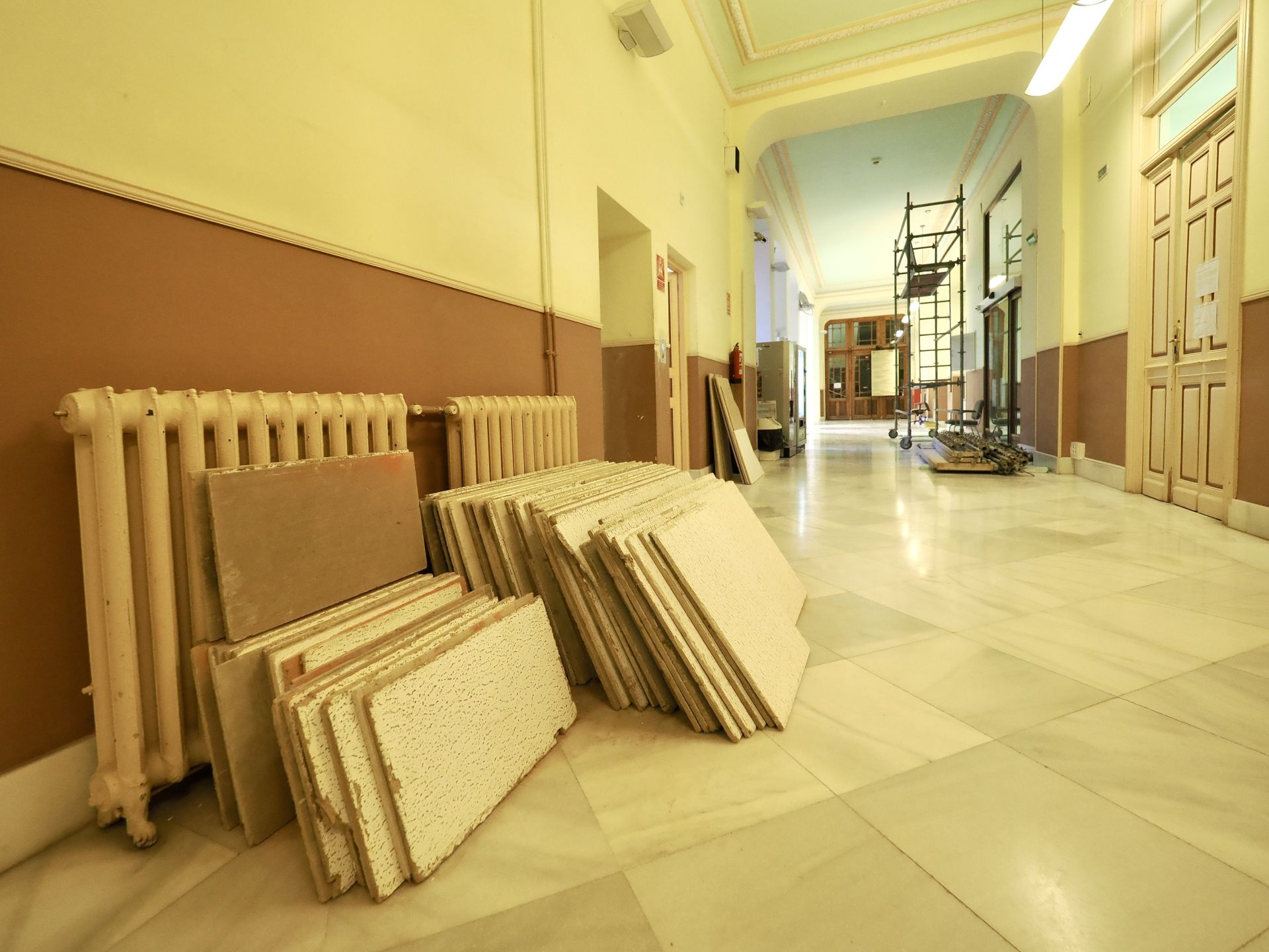 Las imágenes de las obras del ayuntamiento de Valladolid