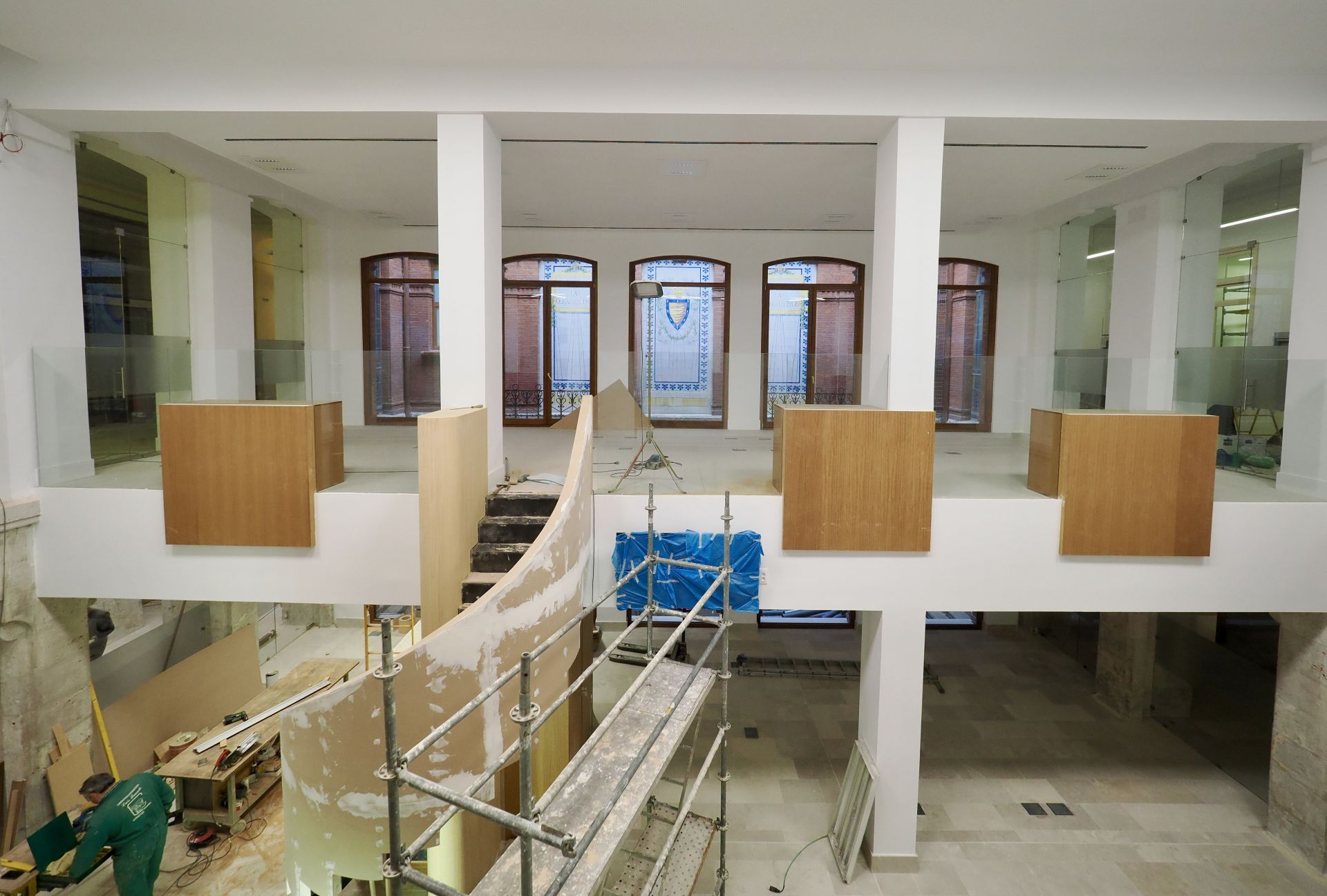 Las imágenes de las obras del ayuntamiento de Valladolid