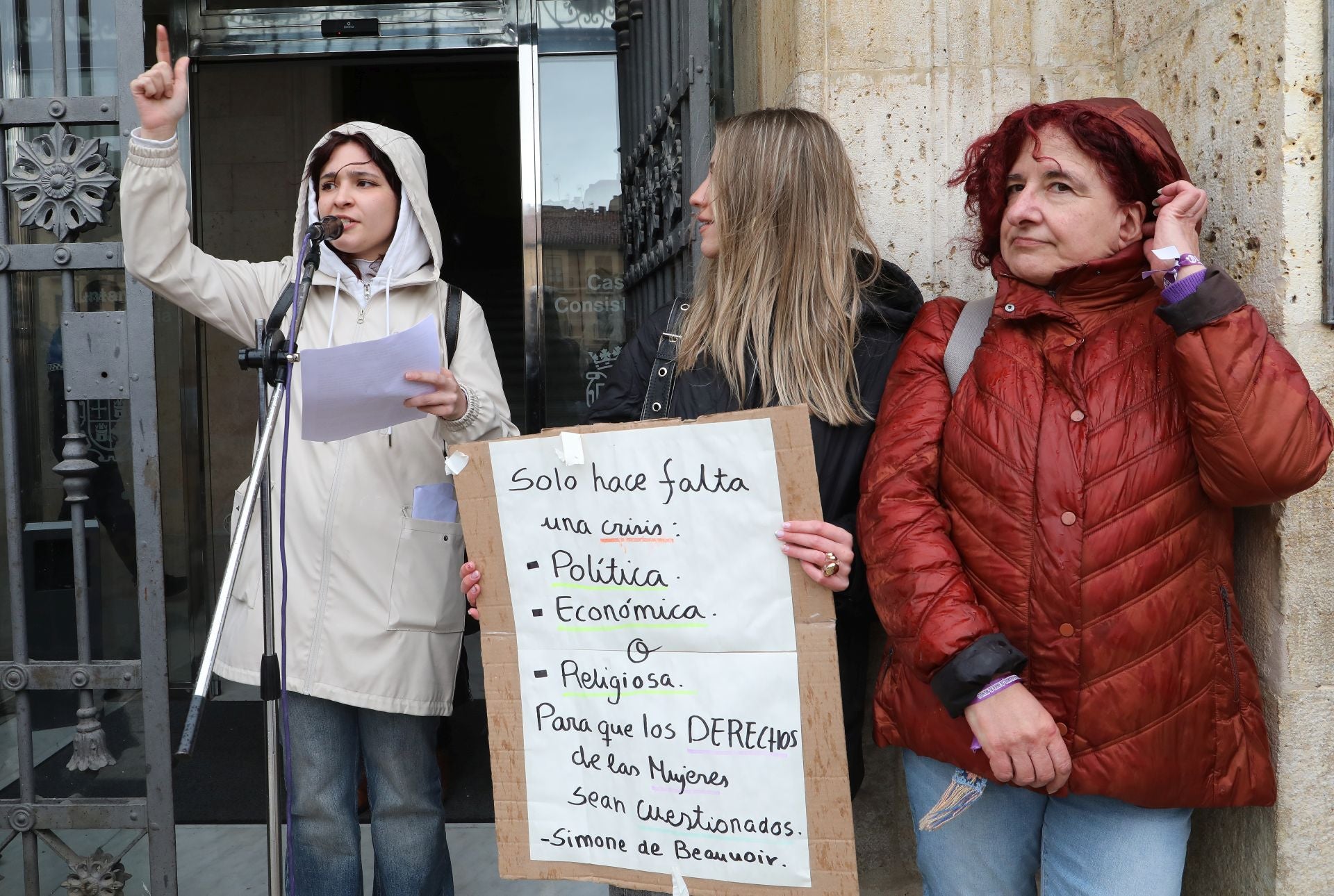 Palencia se tiñe de morado por el 8M
