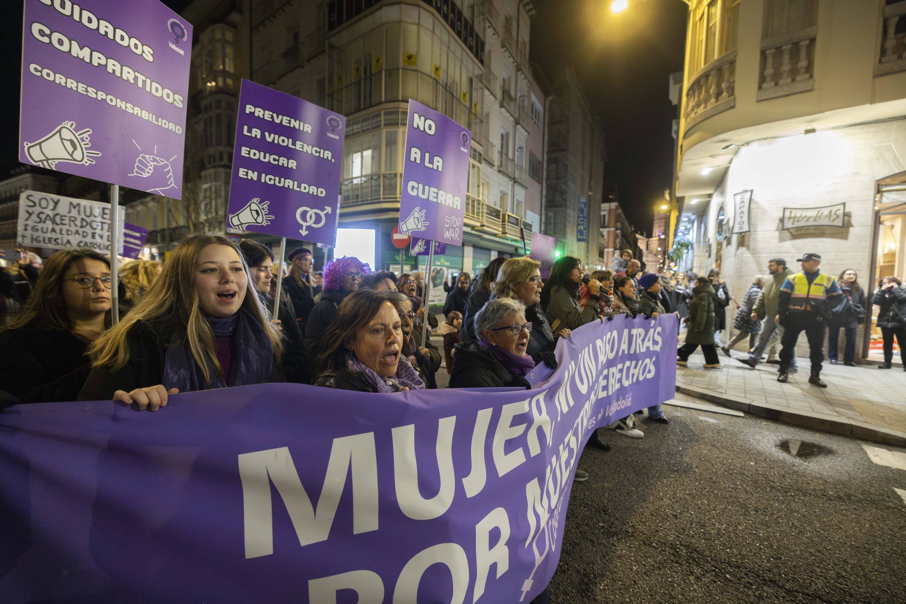 Las imágenes de la manifestación del 8M en Valladolid