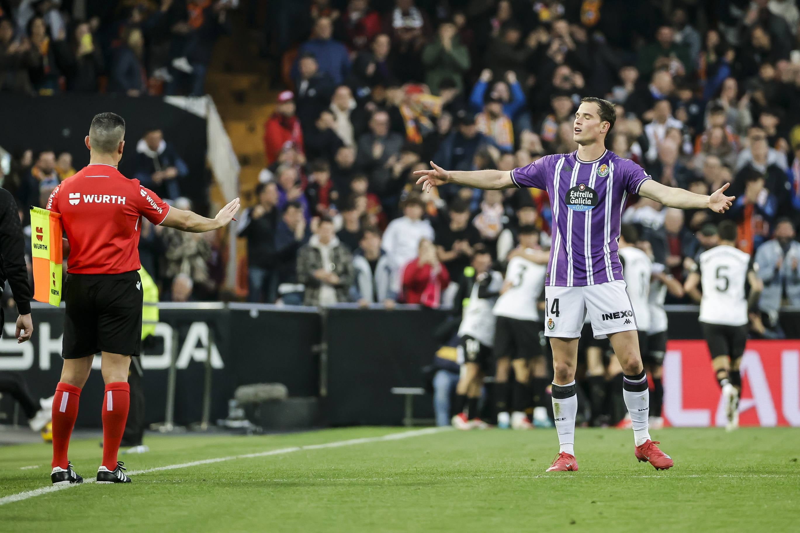 Las imágenes de la derrota del Pucela en Valencia