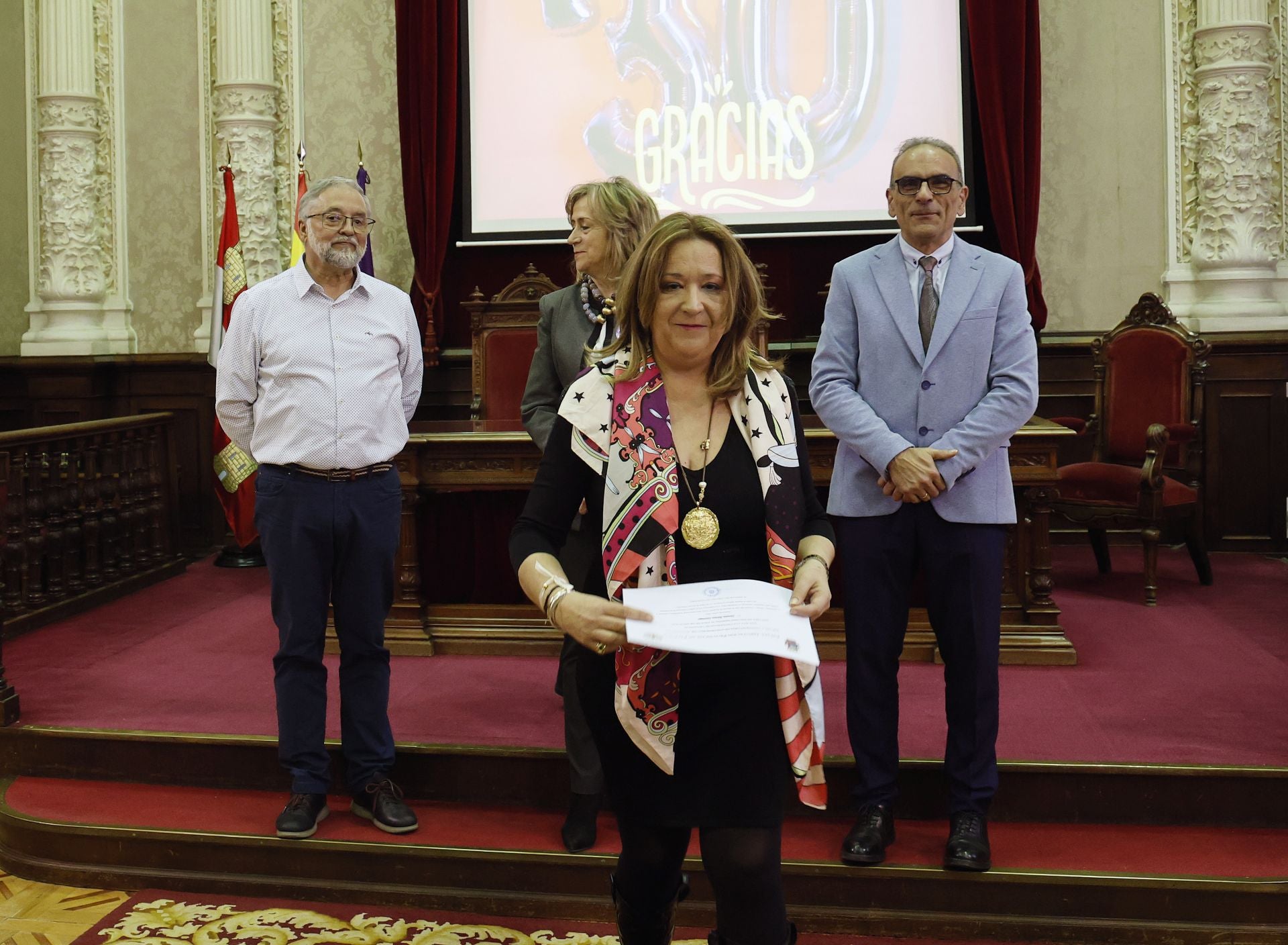 Fiesta de las tituladas en 1995 en la Escuela de Enfermería