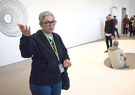 Dora García, en la exposición en el Reina Sofía.