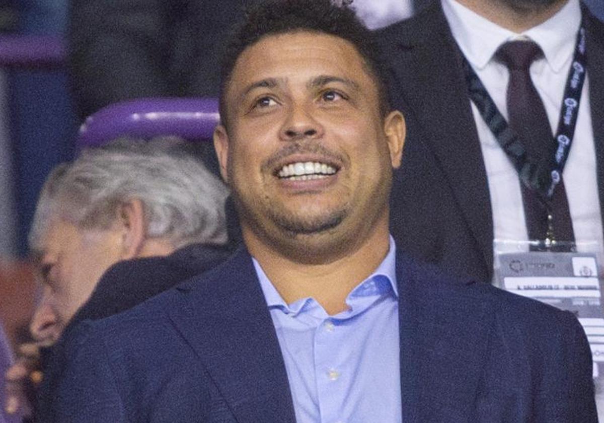 Ronaldo Nazário, en el palco de Zorrilla en una imagen de archivo.