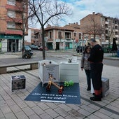 Campaña 'El acogimiento familiar cambia vidas, ¿Me haces un hueco en la tuya?' en Laguna de Duero.