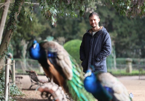 Luis Miguel Luengo, en el Campo Grande de Valladolid.