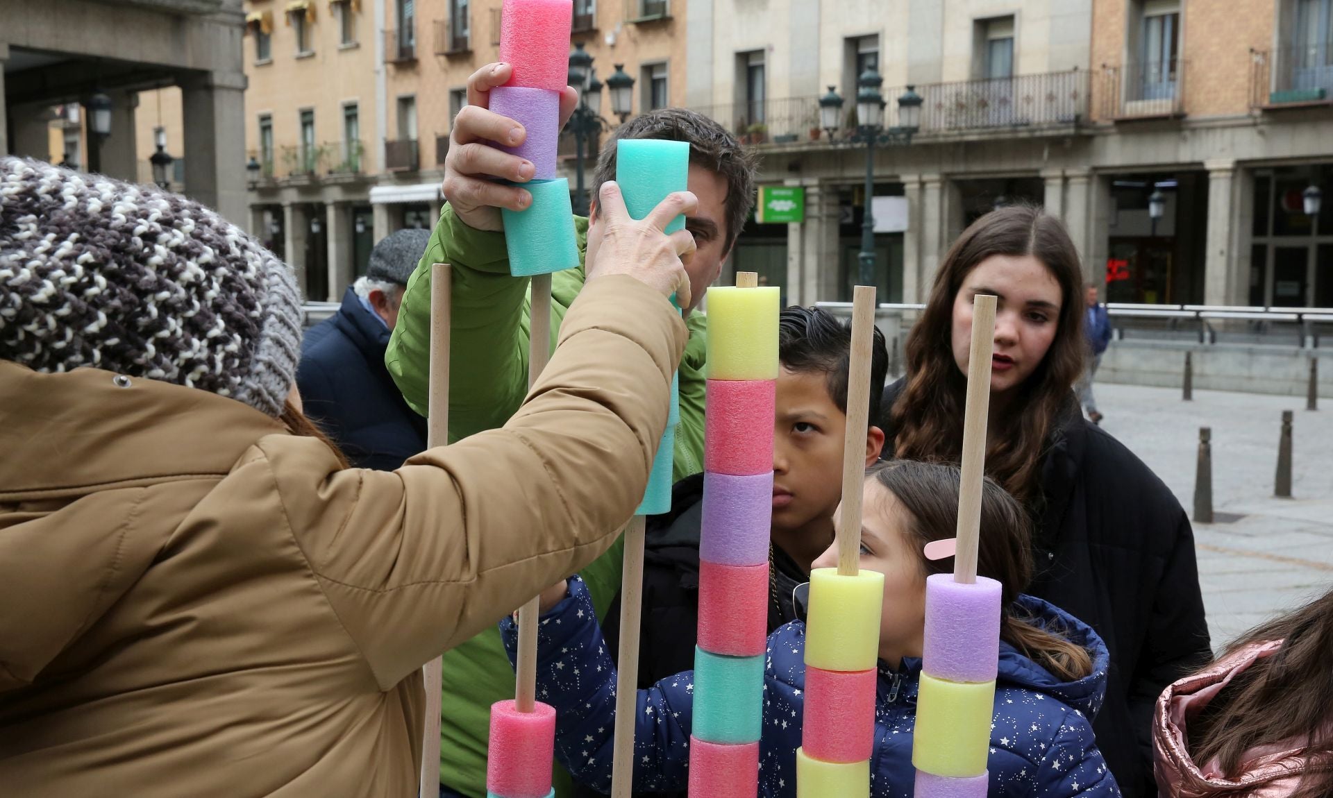 Fotografías de los juegos matemáticos en Segovia
