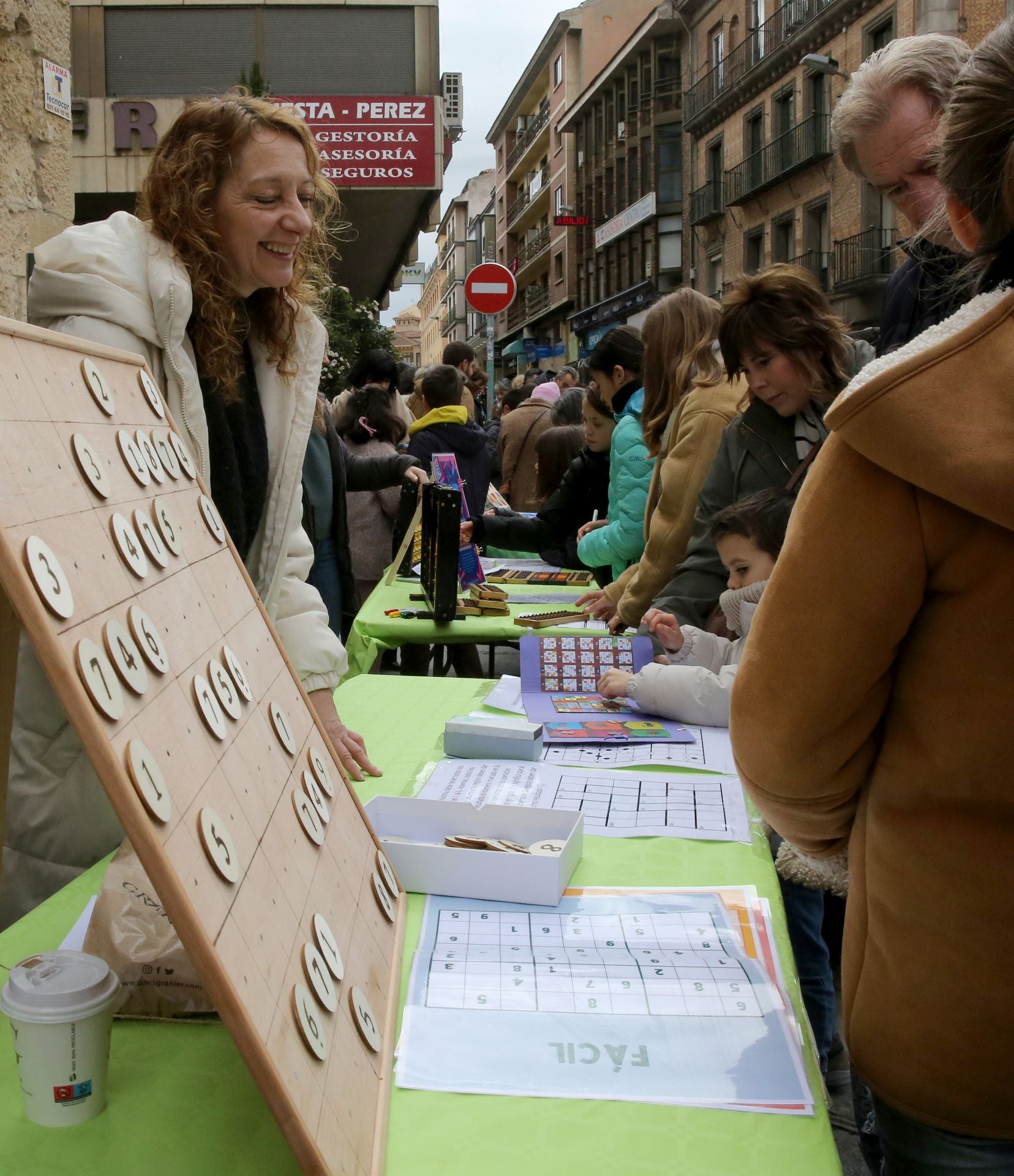 Fotografías de los juegos matemáticos en Segovia