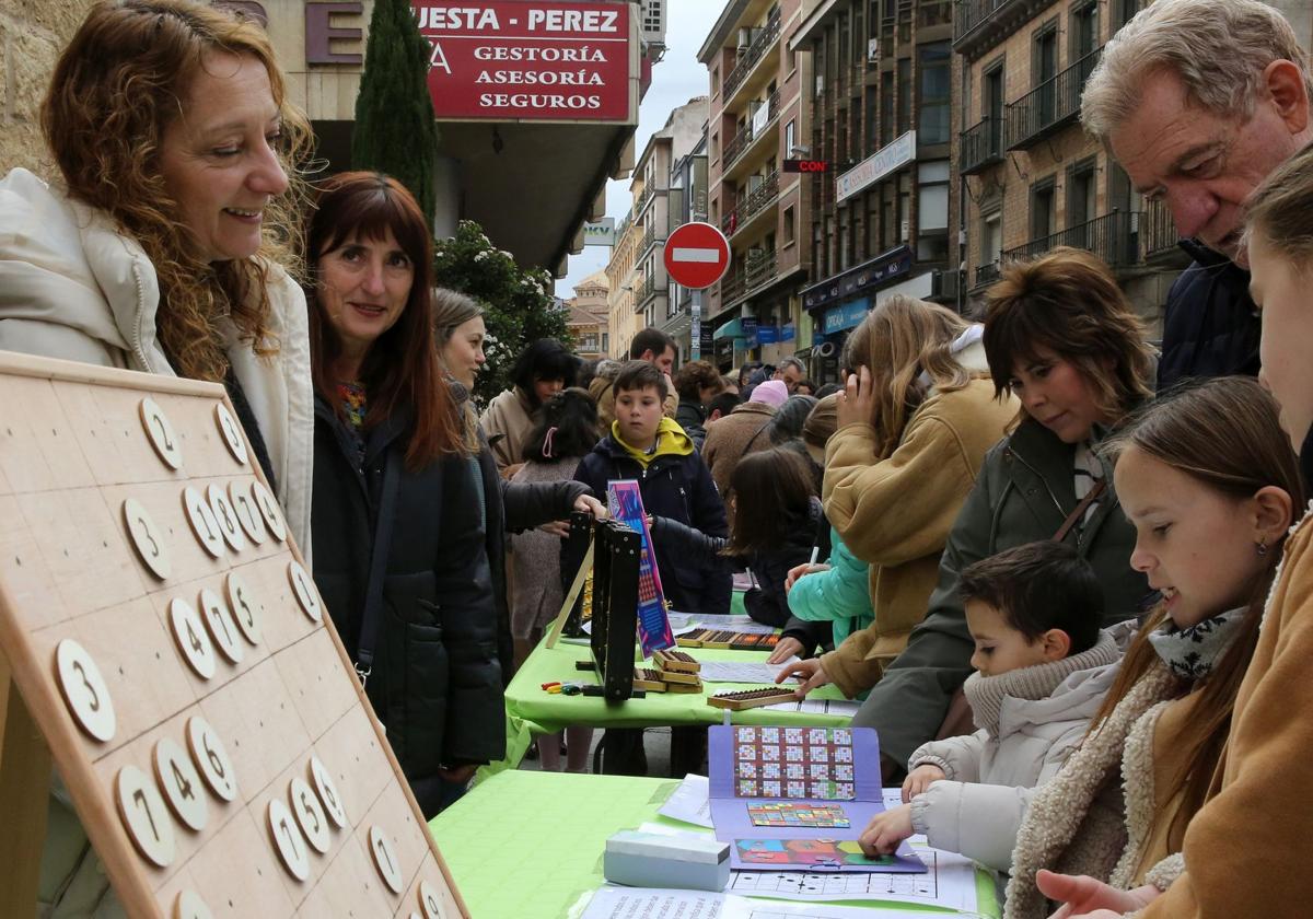 Fotografías de los juegos matemáticos en Segovia