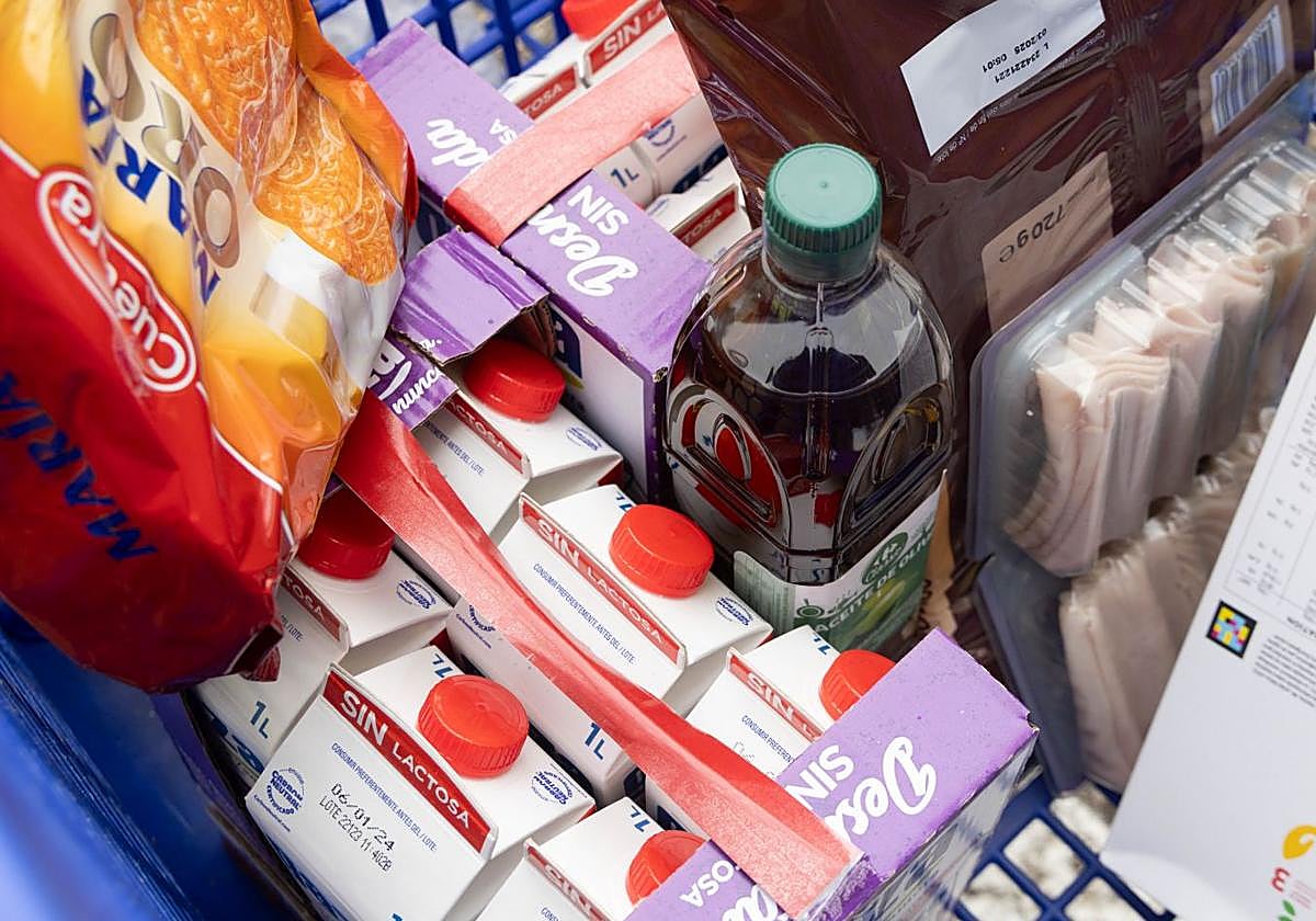 Imagen de archivo de una cesta de la compra.