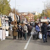 Celebración del mercadillo en Palencia.