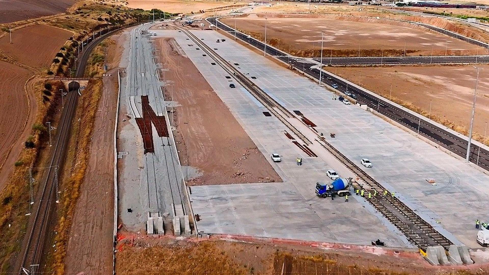 Obras en el Puerto Seco de Salamanca.