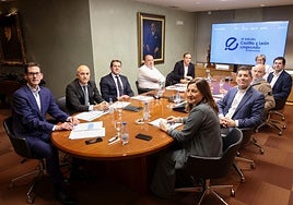 Participantes en la reunión del jurado donde se decidieron los premiados.