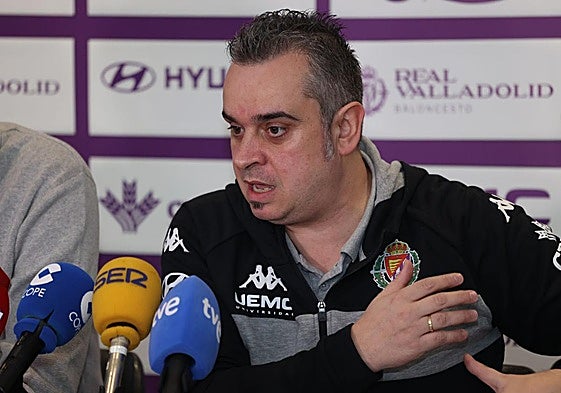 Iñaki Martín, en rueda de prensa.