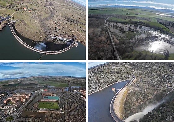 Imágenes del vuelo de reconocimiento efectuado por el helicoptero de rescate de Junta de Castilla y León.