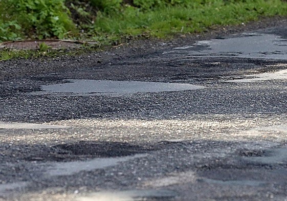 Baches en el paseo de Santo Domingo.