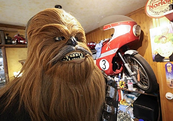 Cabeza del personaje de la saga de ciencia ficción 'Star Wars', Chewbaca