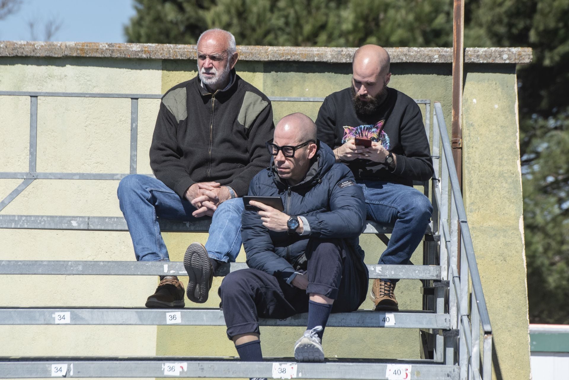 Búscate en La Albuera durante el partido entre la Sego y el Amorebieta