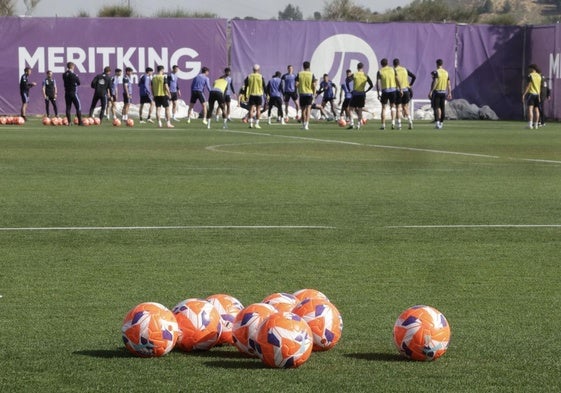 Una de las últimas sesiones del primer equipo en los Anexos.