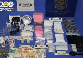 Material incautado.