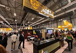 Pabellón de Castilla y León en el Salón Gourmets de Madrid.