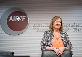La presidenta de la Airef, Cristina Herrero.