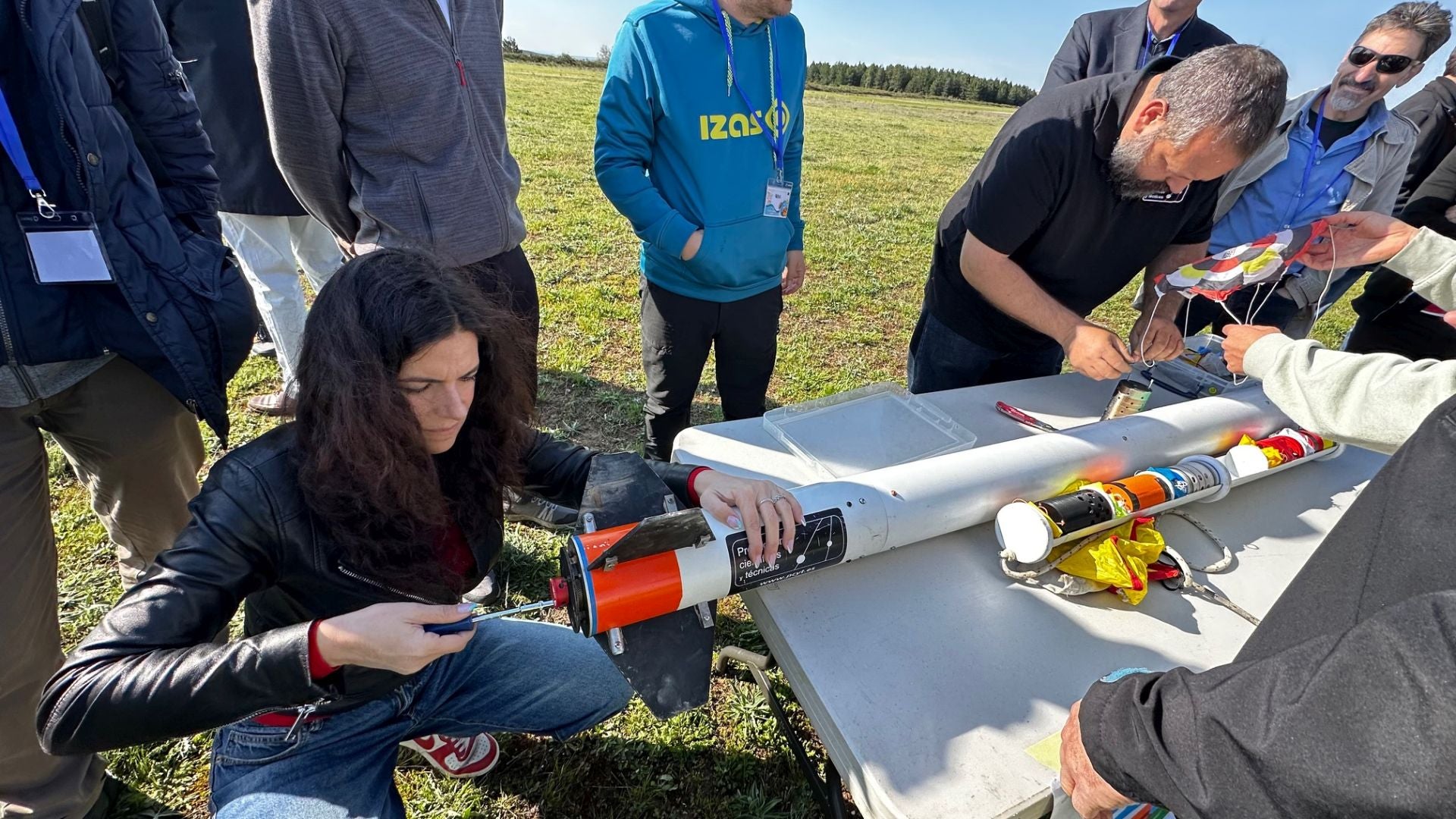 El proyecto CanSat de la Agencia Espacial Europea lanza cohetes en Herrera de Pisuerga
