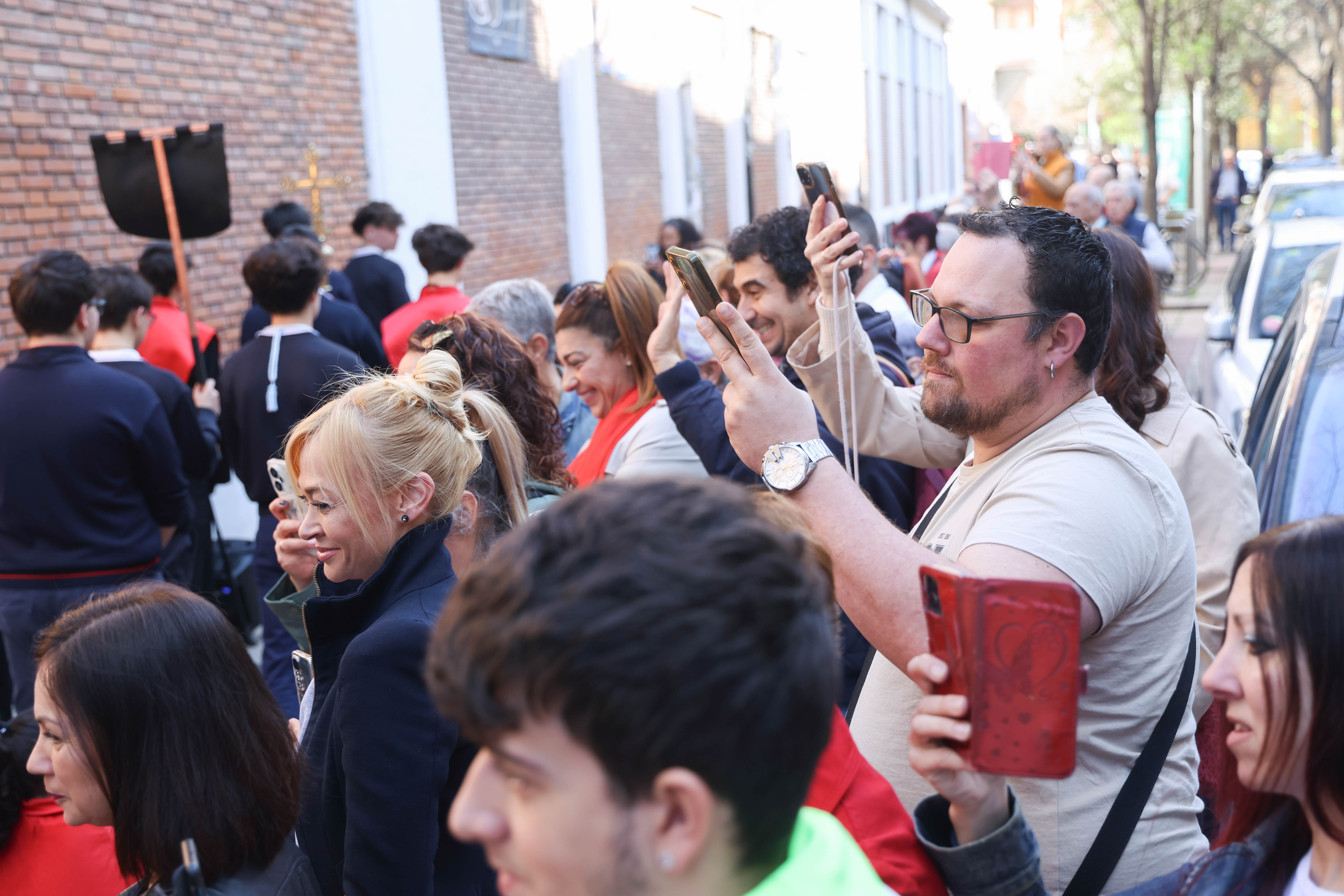 La procesión de los alumnos del colegio de las Huelgas, en imágenes