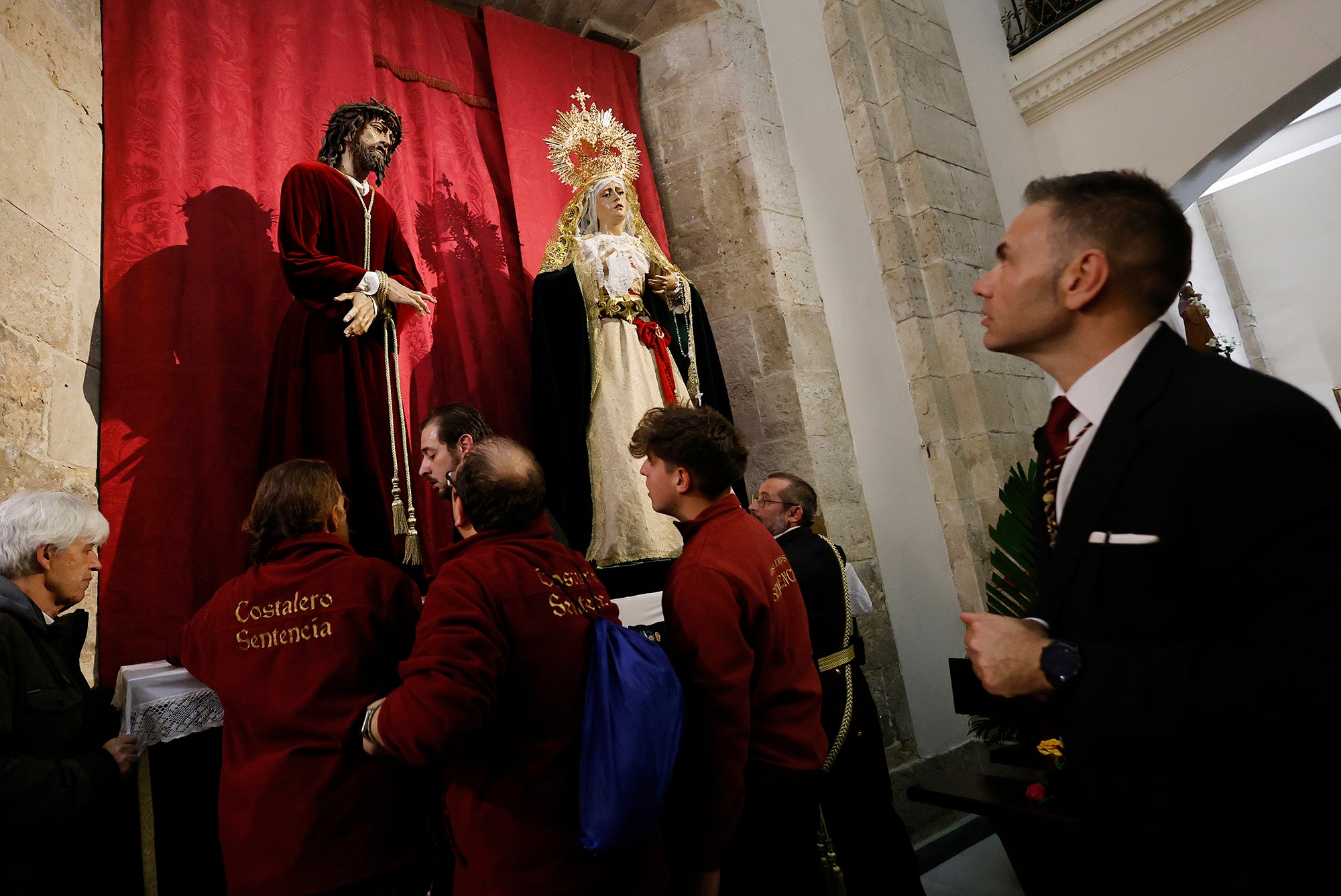 La lluvia obliga a suspender la procesión de la Sentencia