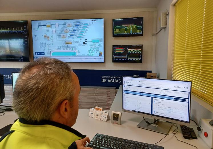 Control telemático de una instalación gestionada por Aquona.