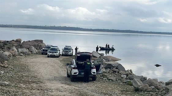 Operativo de búsqueda en el embalse de Almendra.
