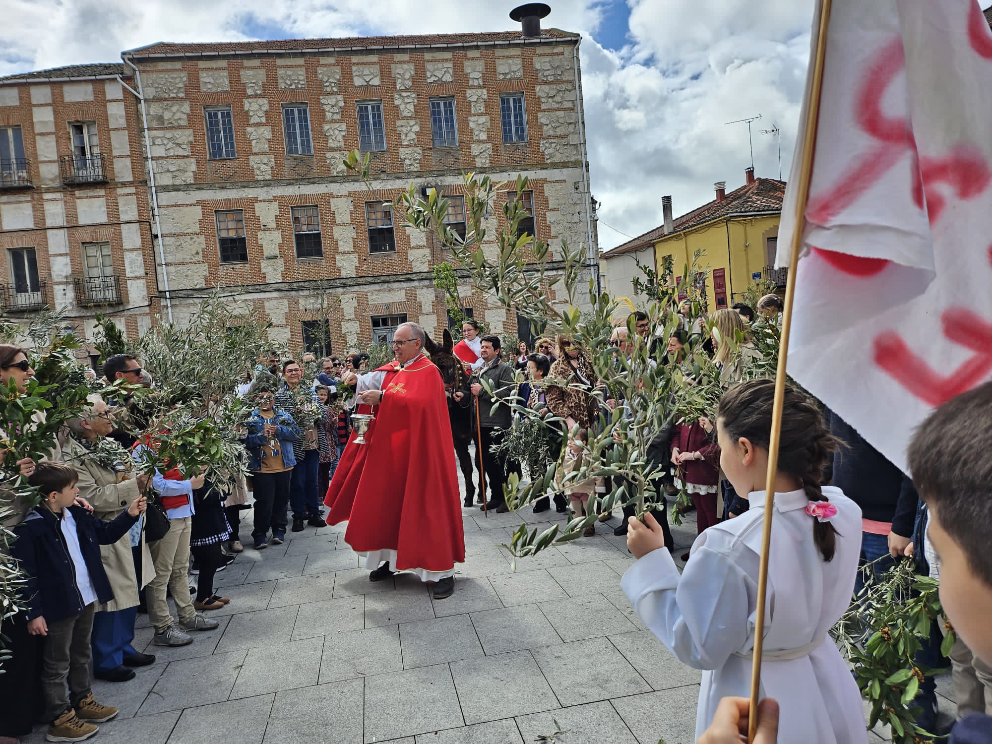 Bendición de las palmas en Íscar