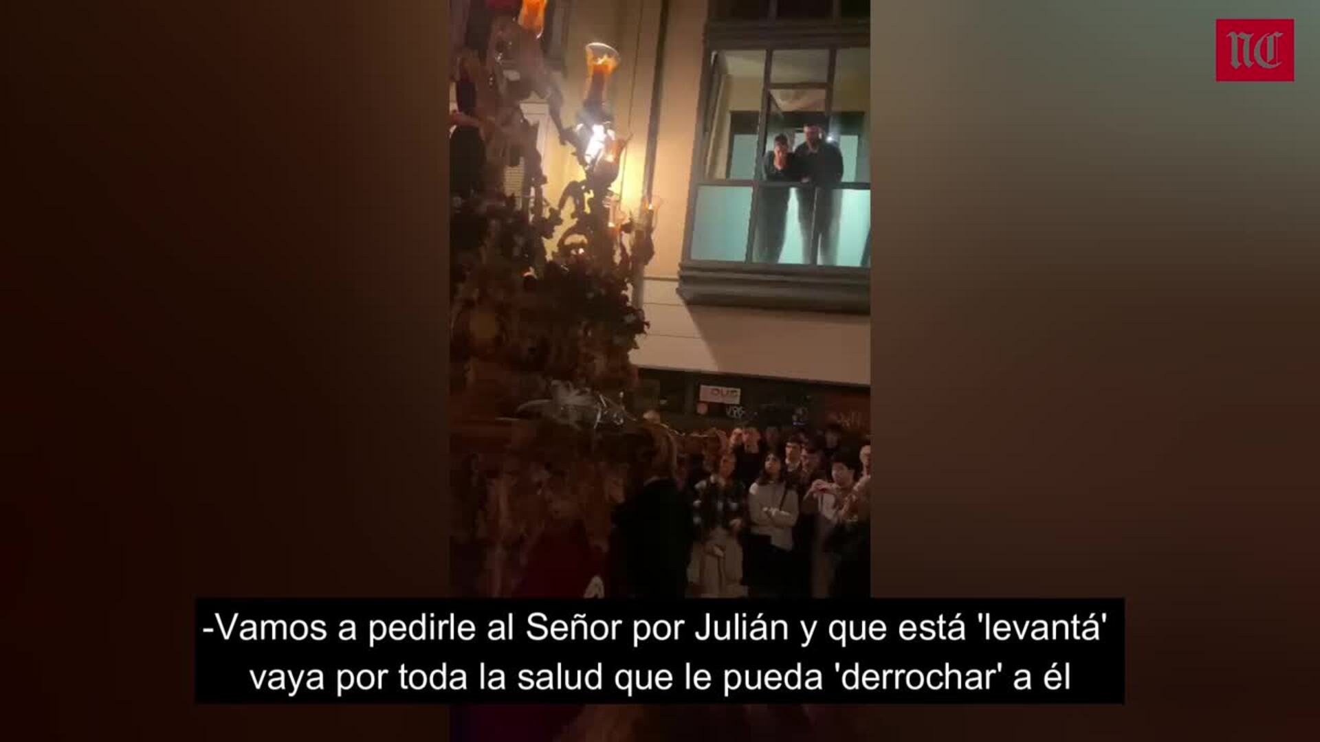 La cofradía del Discípulo Amado y Jesús de Medinaceli homenajea a Julián, presidente de la hermandad del Santo Sepulcro y Santísimo Cristo del Consuelo