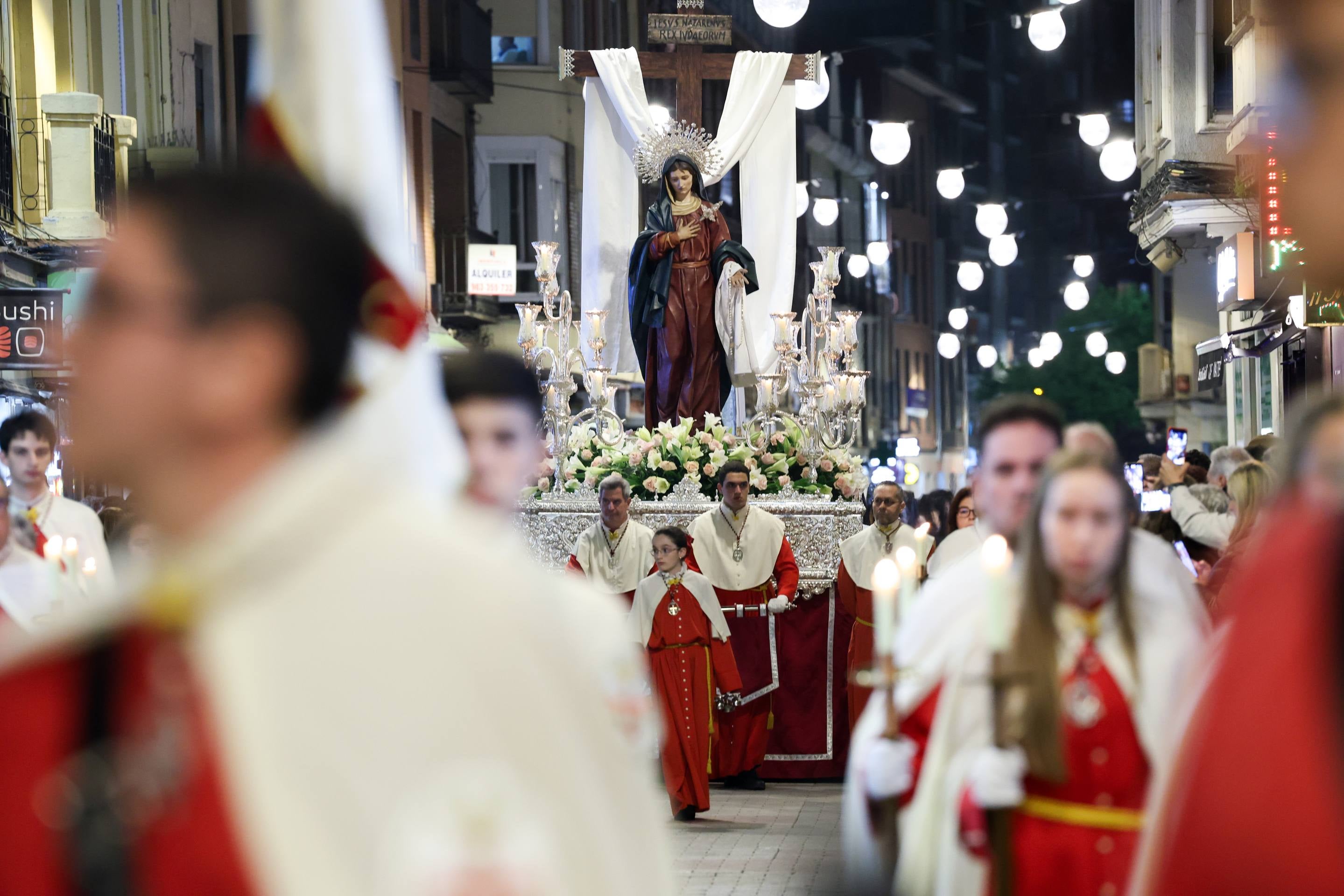 Las imágenes de la procesión del Santísimo Cristo Despojado y Nuestra Señora de la Amargura, en imágenes