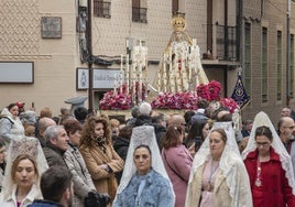 Procesión de la Virgen del Rocío, este Domingo de Resurrección, por el centro de Segovia