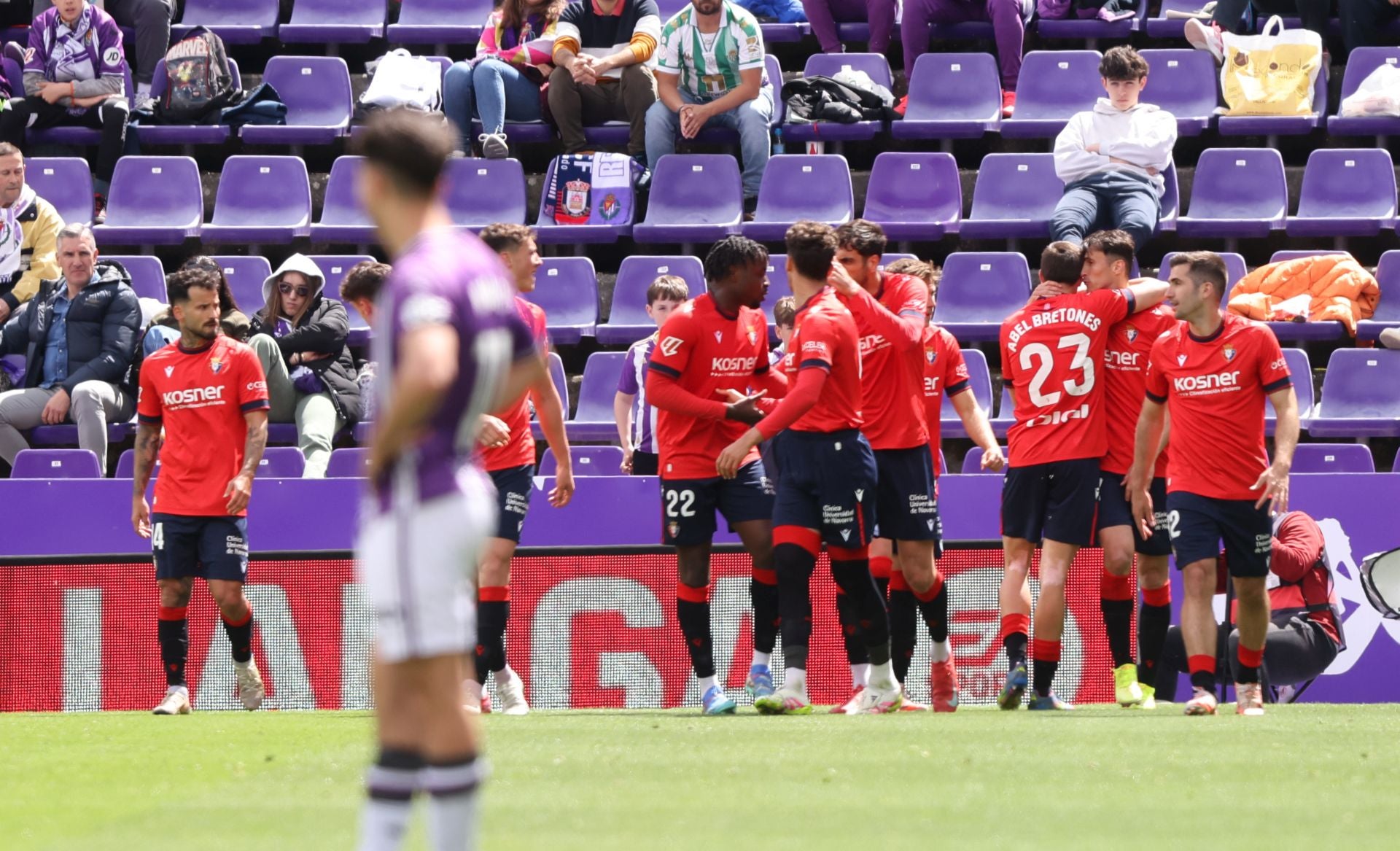 Las imágenes de la derrota del Real Valladolid ante el Osasuna
