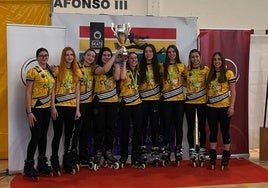 Las integrantes del equipo femenino del Rolling Lemons.