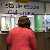 Ventanilla para administrar las listas de espera para operarse en el Hospital General de Segovia.