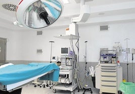 Quirófano en el Hospital General de Segovia.