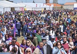 Asistentes a la campa de Villalar de los Comuneros, el año pasado.
